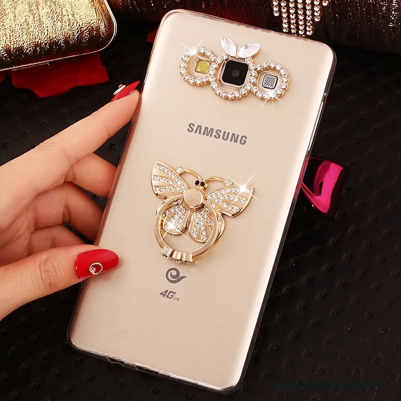 Samsung Galaxy A8 Guld Trend Fodral Skal Telefon Mjuk Skydd Fallskydd