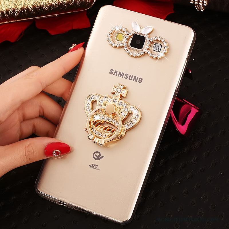 Samsung Galaxy A8 Guld Trend Fodral Skal Telefon Mjuk Skydd Fallskydd