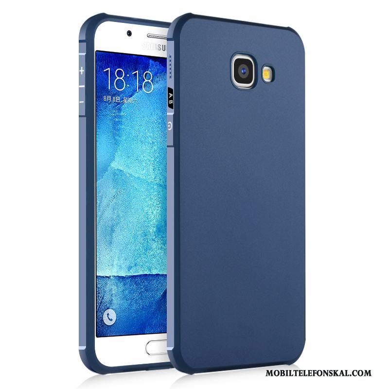 Samsung Galaxy A8 Nubuck Skydd Svart Mjuk Stjärna Skal All Inclusive
