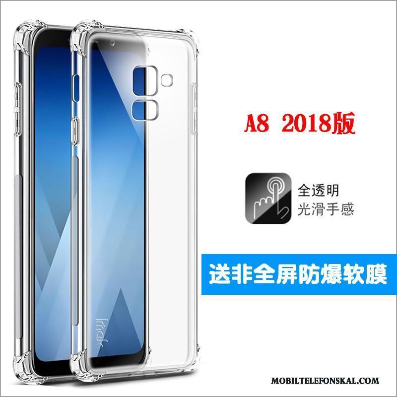 Samsung Galaxy A8+ Silikon Mjuk Skal Fodral Skydd Stjärna Mobil Telefon