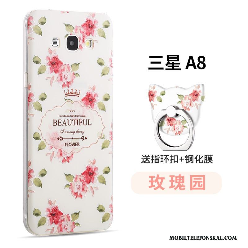 Samsung Galaxy A8 Skal Telefon Mjuk Personlighet Tecknat Fodral Rosa Kreativa