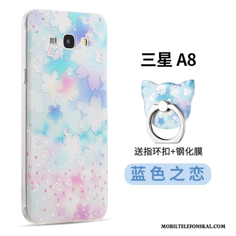 Samsung Galaxy A8 Skal Telefon Mjuk Personlighet Tecknat Fodral Rosa Kreativa