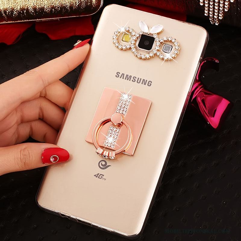Samsung Galaxy A8 Skal Telefon Stjärna Fodral Mjuk Trend Skydd Guld