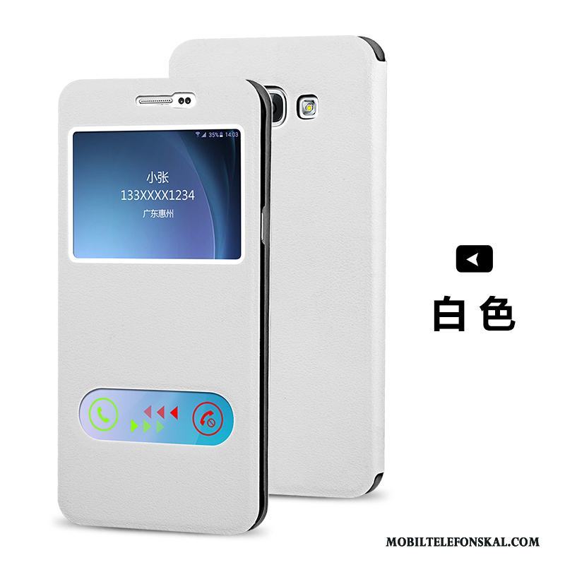 Samsung Galaxy A8 Skal Telefon Stjärna Skydd Läderfodral Trend Mobil Telefon Blå