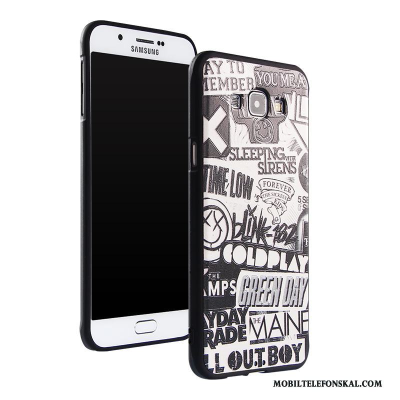 Samsung Galaxy A8 Skal Trend Mjuk Blå Silikon Hängsmycken Fallskydd Tecknat