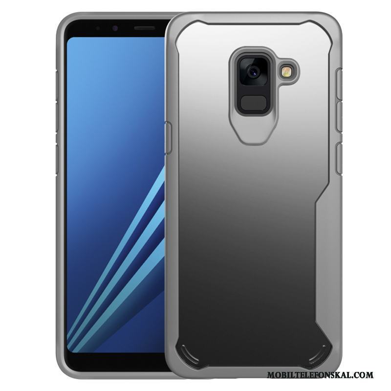 Samsung Galaxy A8+ Skydd Transparent Svart Fodral Skal Telefon Stjärna All Inclusive