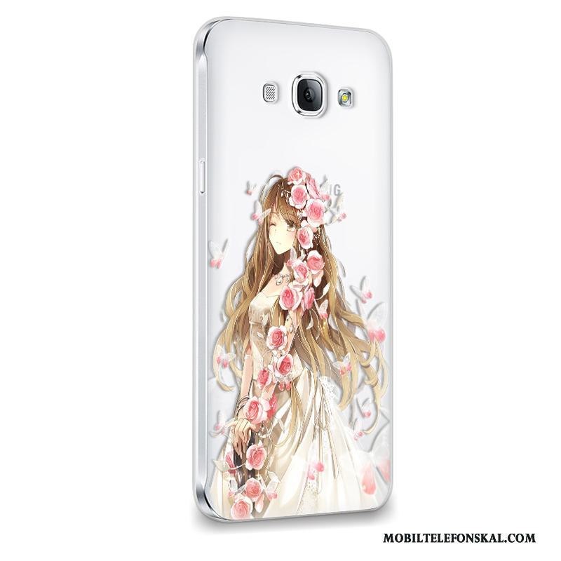 Samsung Galaxy A8 Trend Skal Telefon Fodral Blommor Fallskydd Silikon Stjärna