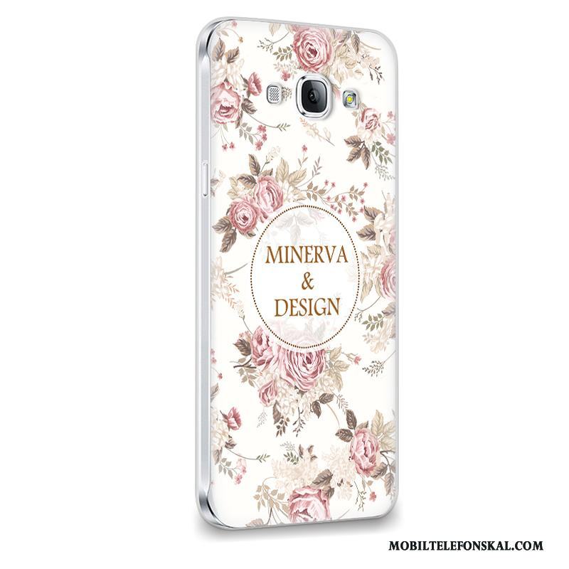 Samsung Galaxy A8 Trend Skal Telefon Fodral Blommor Fallskydd Silikon Stjärna