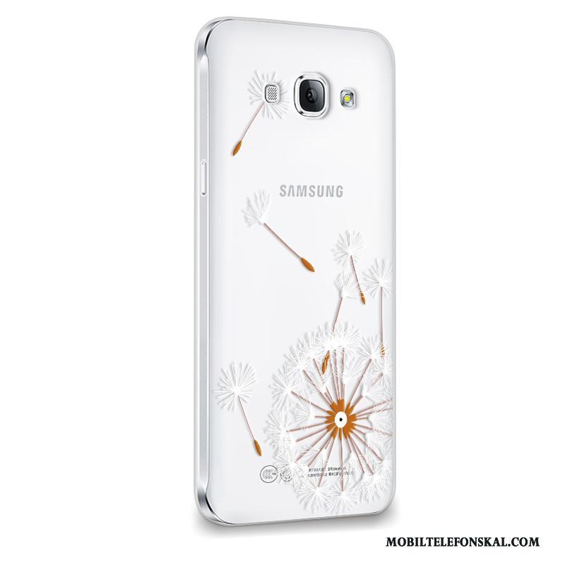 Samsung Galaxy A8 Trend Skal Telefon Fodral Blommor Fallskydd Silikon Stjärna