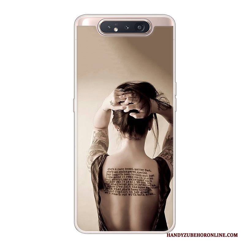 Samsung Galaxy A80 Personlighet Trend Stjärna Svart Fallskydd Tecknat Skal Telefon