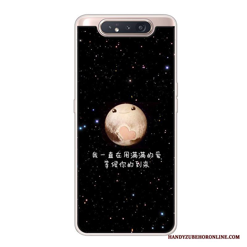 Samsung Galaxy A80 Personlighet Trend Stjärna Svart Fallskydd Tecknat Skal Telefon