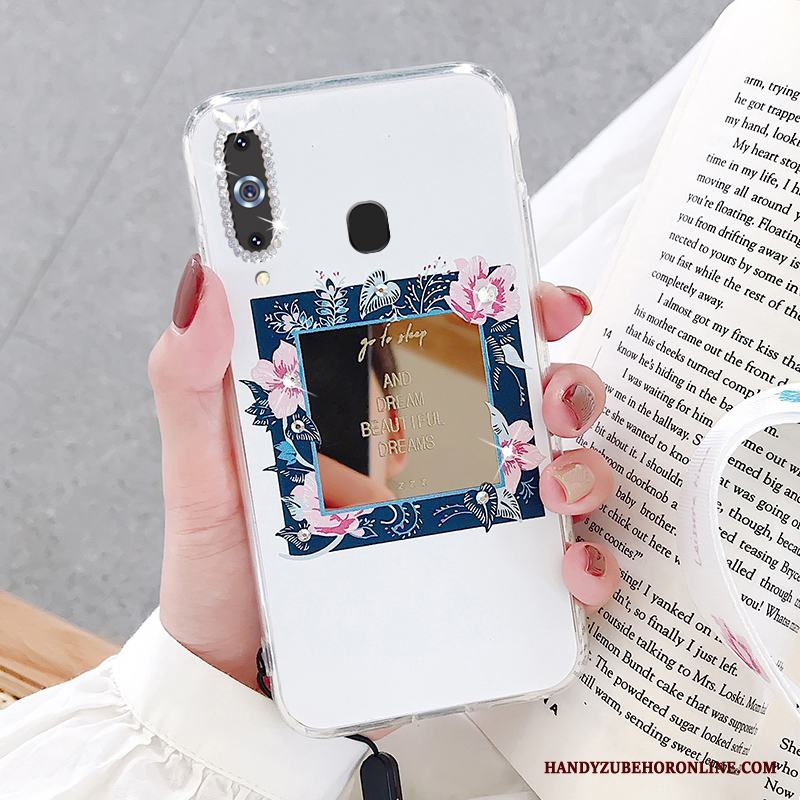 Samsung Galaxy A8s Silikon Rosa Skal Telefon Mjuk Stjärna