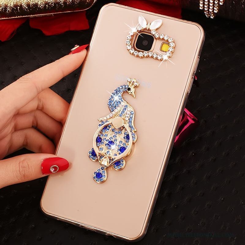 Samsung Galaxy A9 Skydd Skal Telefon Guld Fodral Mjuk Stjärna Hög