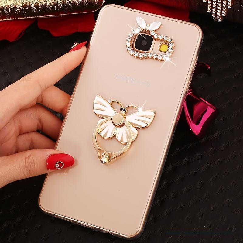 Samsung Galaxy A9 Skydd Skal Telefon Guld Fodral Mjuk Stjärna Hög