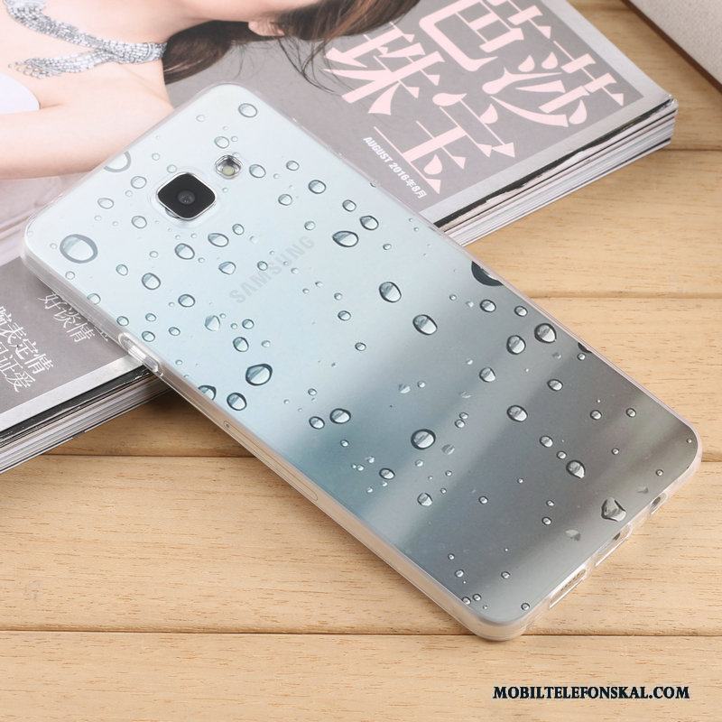 Samsung Galaxy A9 Skydd Skal Telefon Silikon Stjärna Hög Ljusblå Fodral