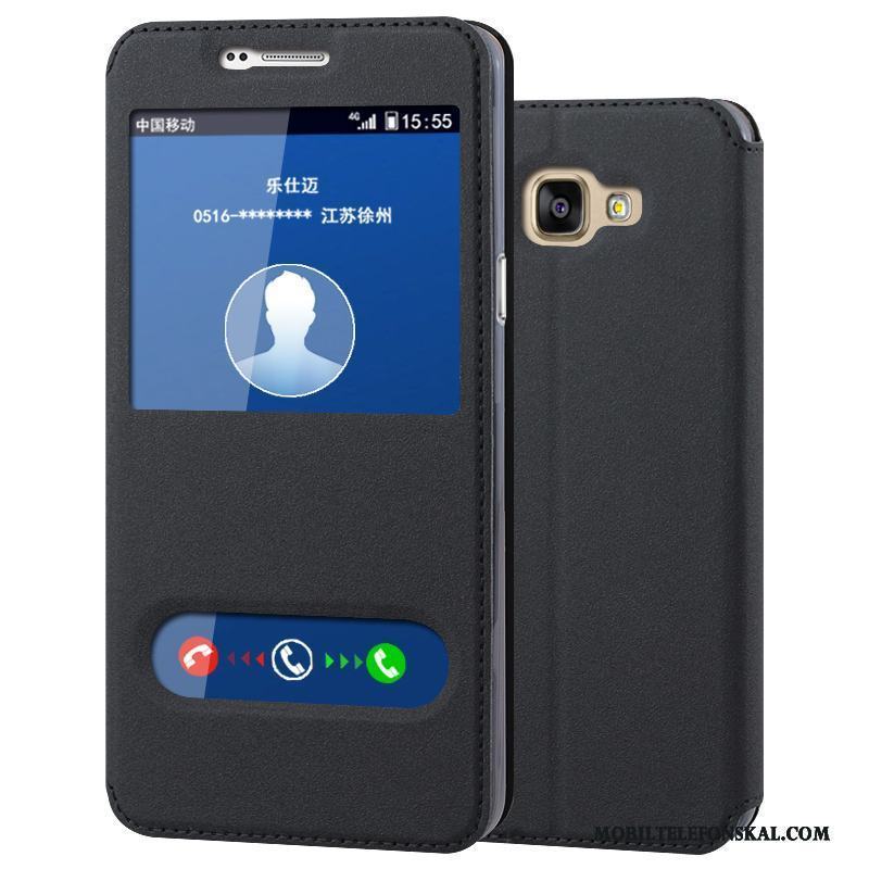Samsung Galaxy A9 Skydd Skal Telefon Täcka Fodral Läderfodral Fallskydd Stjärna