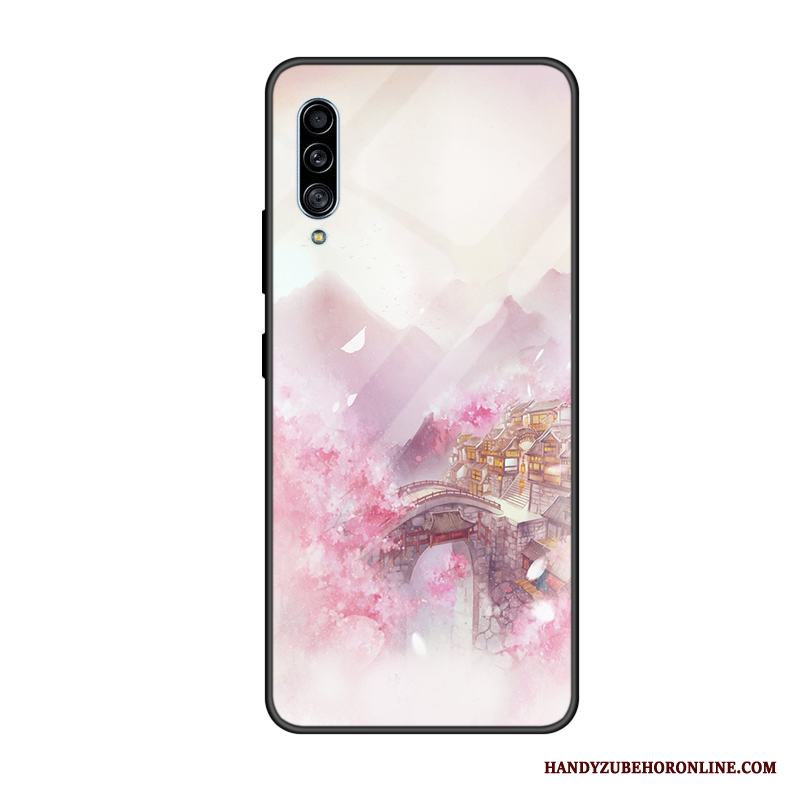 Samsung Galaxy A90 5g Hård Skal Svart Telefon Glas Stjärna Anpassa