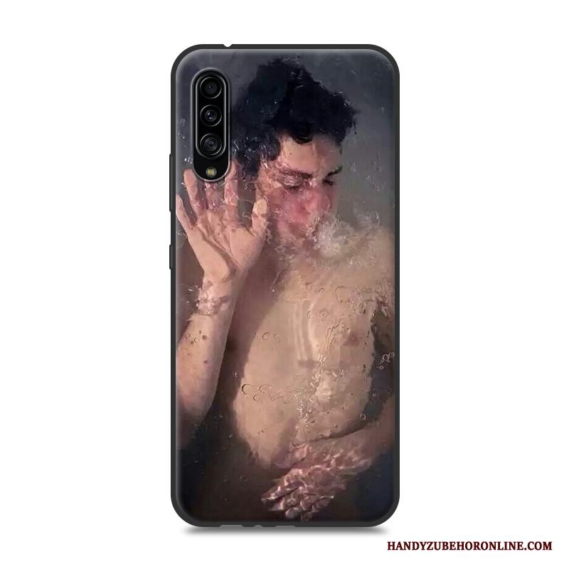 Samsung Galaxy A90 5g Par Gul Fodral Tecknat Skal Telefon Skydd Stjärna