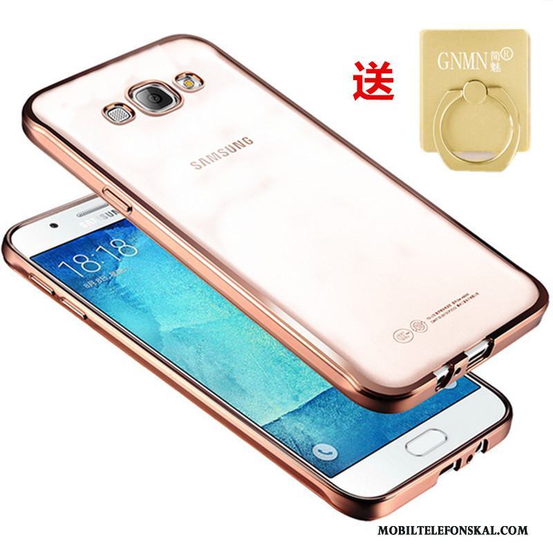 Samsung Galaxy J3 2016 Silikon Skydd Fodral Guld Skal Mobil Telefon Stjärna