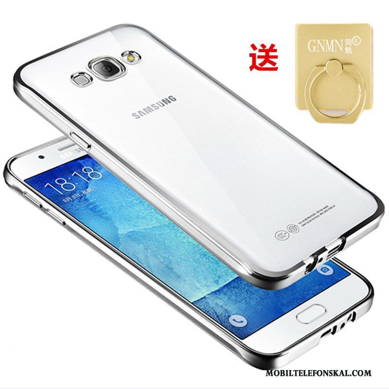 Samsung Galaxy J3 2016 Silikon Skydd Fodral Guld Skal Mobil Telefon Stjärna