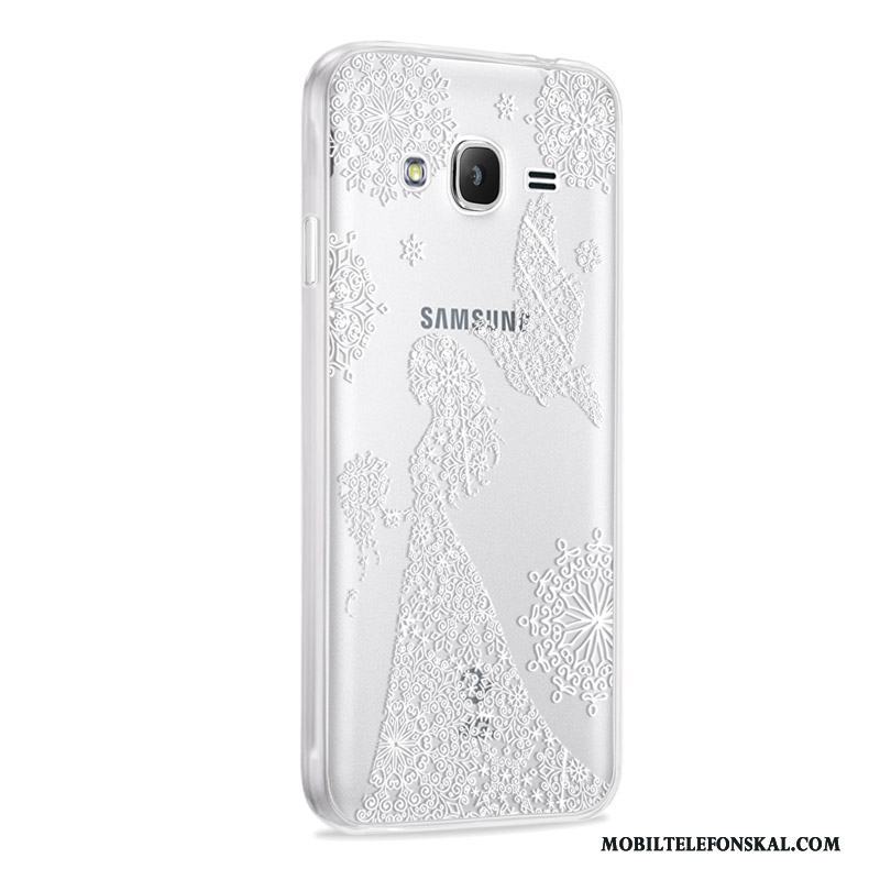 Samsung Galaxy J3 2016 Stjärna Skal Mjuk Fodral Skydd Fallskydd Telefon