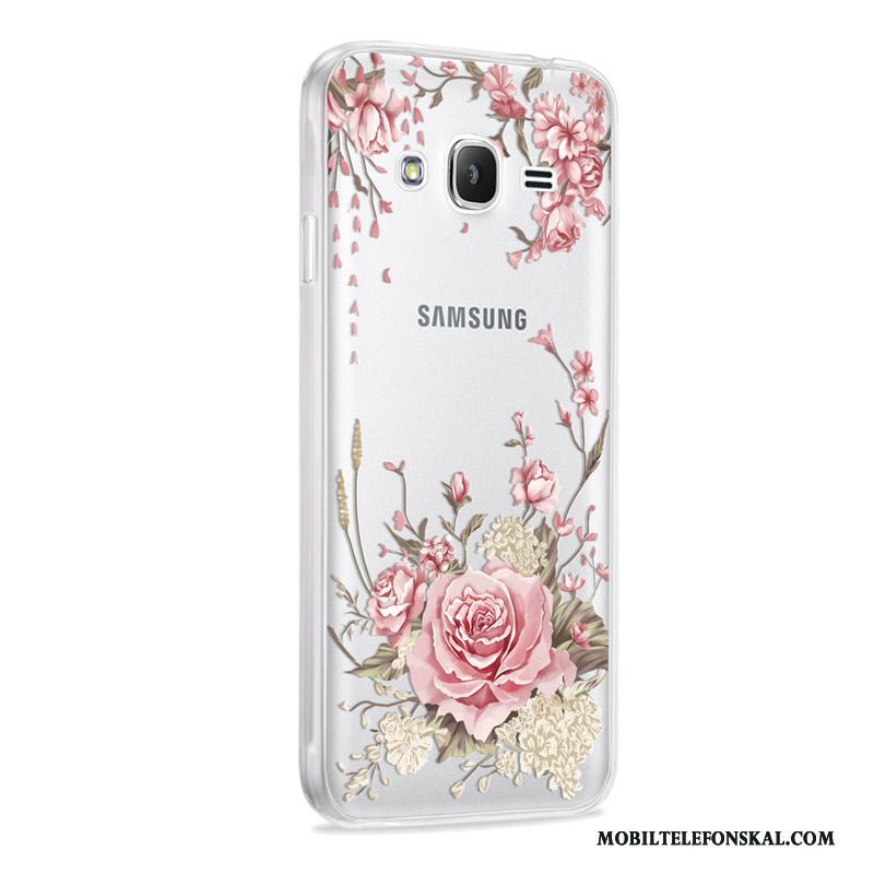 Samsung Galaxy J3 2016 Stjärna Skal Mjuk Fodral Skydd Fallskydd Telefon