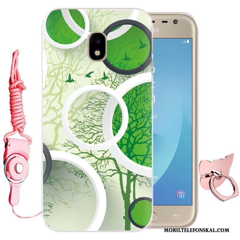 Samsung Galaxy J3 2017 Mobil Telefon Skydd Skal Telefon Fodral Blommor Tecknat Fallskydd
