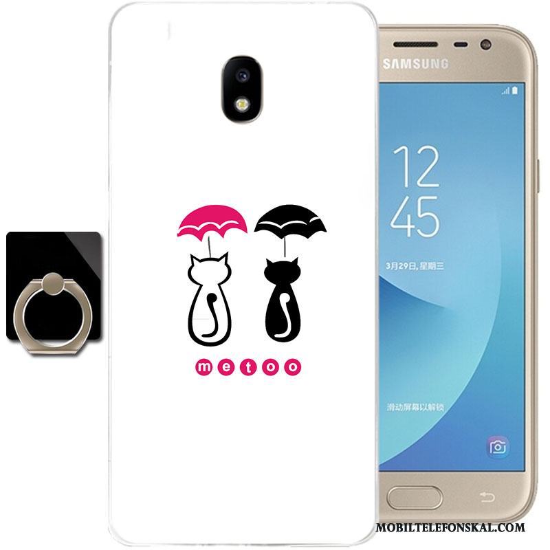 Samsung Galaxy J3 2017 Skydd Fallskydd Silikon Skal Telefon Fodral Grön Mjuk
