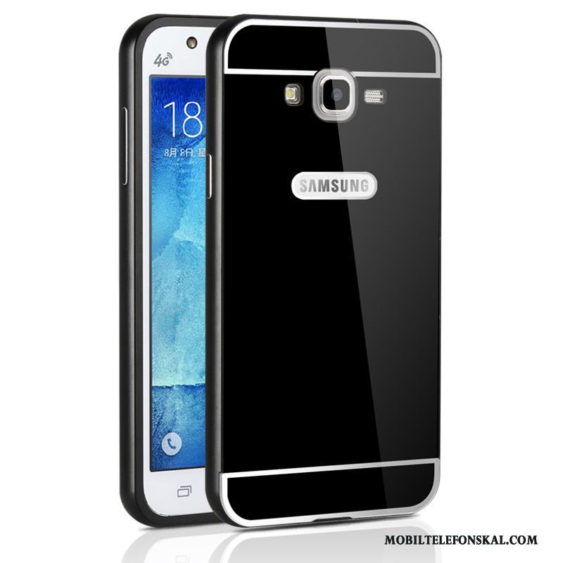 Samsung Galaxy J5 2016 Frame Metall Stjärna Silver Skal Mobil Telefon Fodral