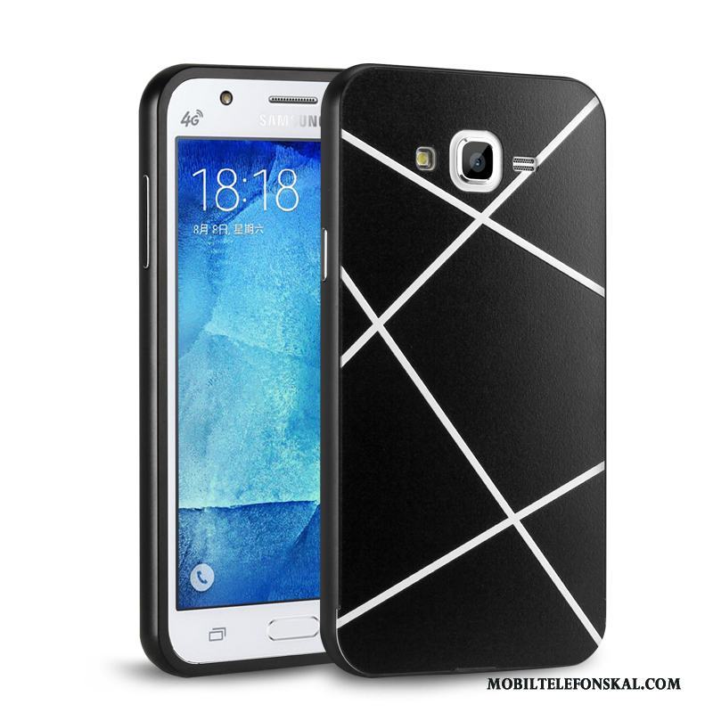 Samsung Galaxy J5 2016 Frame Metall Stjärna Silver Skal Mobil Telefon Fodral