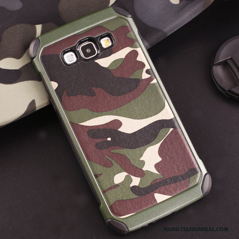 Samsung Galaxy J5 2016 Kamouflage Fodral Purpur Skydd Stjärna Grön Skal Telefon