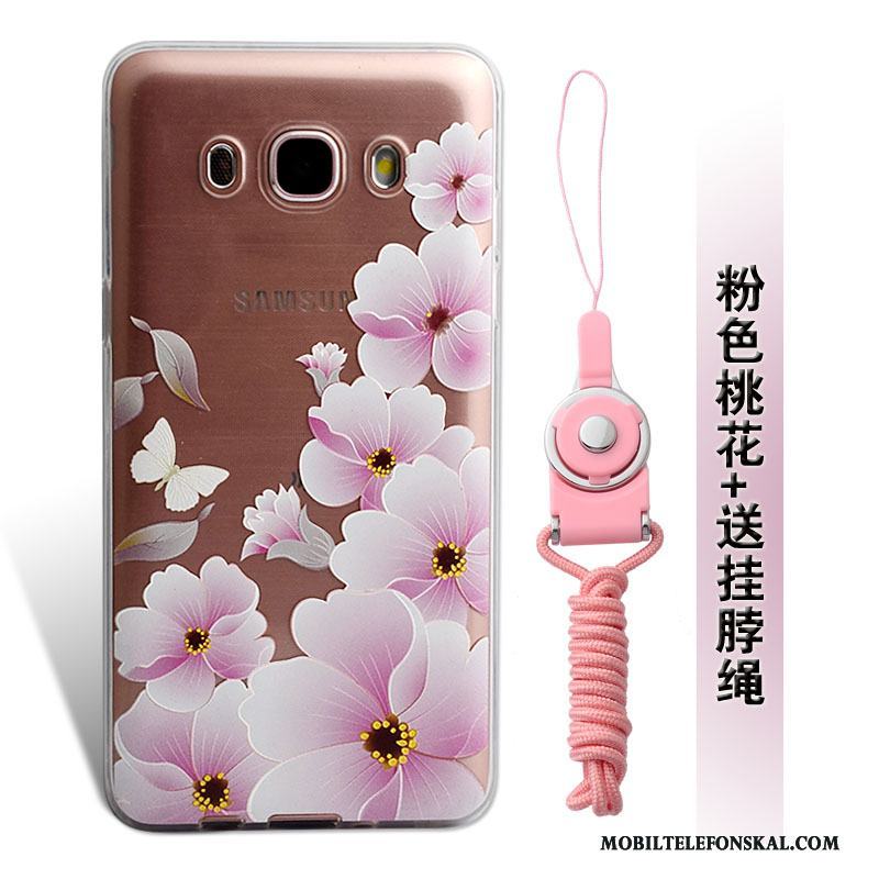 Samsung Galaxy J5 2016 Skal Telefon Blommor Fodral Lättnad Mjuk Skydd Stjärna