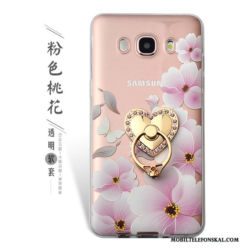 Samsung Galaxy J5 2016 Skal Telefon Blommor Ring Skydd Stjärna Mobil Telefon Lättnad