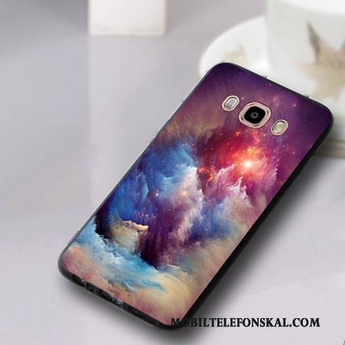Samsung Galaxy J5 2016 Skal Telefon Stjärna Silikon Fallskydd Mjuk Ljusblå Trend