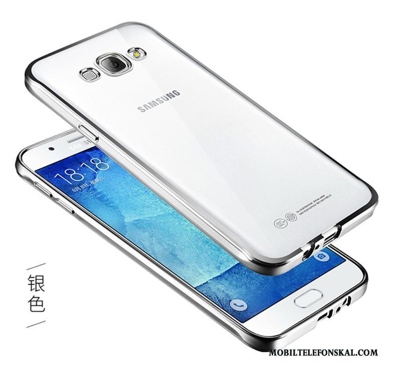 Samsung Galaxy J5 2016 Stjärna Silver Silikon Mjuk Transparent Skal Telefon Skydd