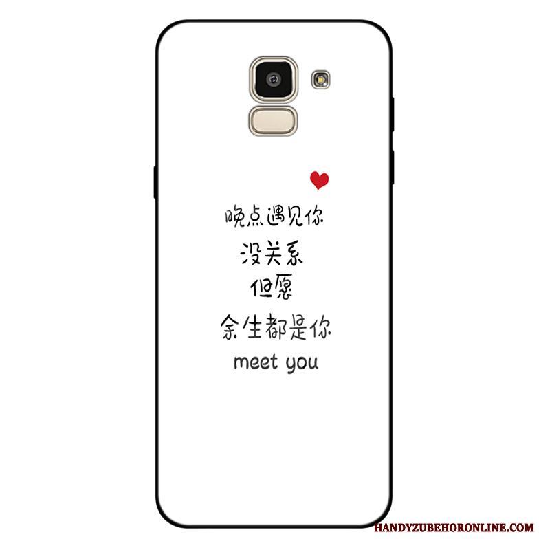 Samsung Galaxy J6 Mjuk All Inclusive Stjärna Svart Fallskydd Trend Skal Telefon