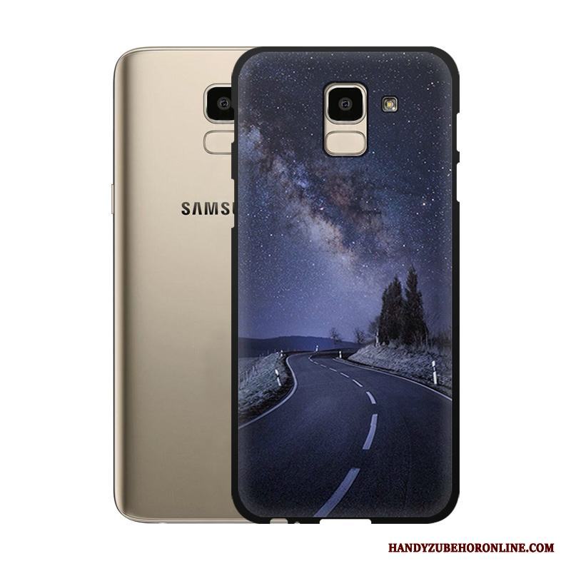 Samsung Galaxy J6 Tecknat Skydd Personlighet Fodral Stjärna Skal Telefon