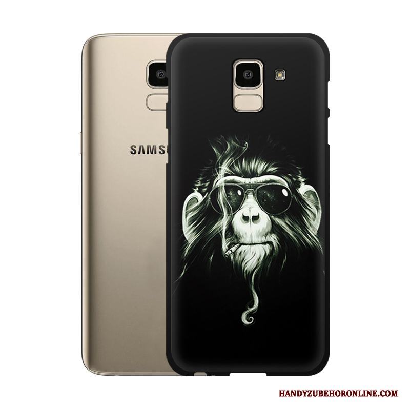 Samsung Galaxy J6 Tecknat Skydd Personlighet Fodral Stjärna Skal Telefon