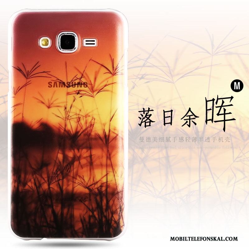 Samsung Galaxy J7 2015 Fodral Nubuck Skal Transparent Telefon Mobil Telefon Stjärna