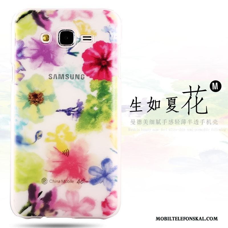 Samsung Galaxy J7 2015 Fodral Nubuck Skal Transparent Telefon Mobil Telefon Stjärna