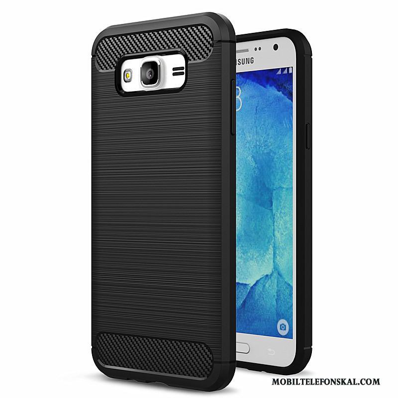 Samsung Galaxy J7 2015 Silikon Blå Stjärna Mjuk Skydd Mobil Telefon Skal