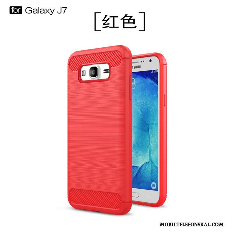 Samsung Galaxy J7 2015 Silikon Fallskydd Mjuk Ny Skal Telefon All Inclusive Stjärna