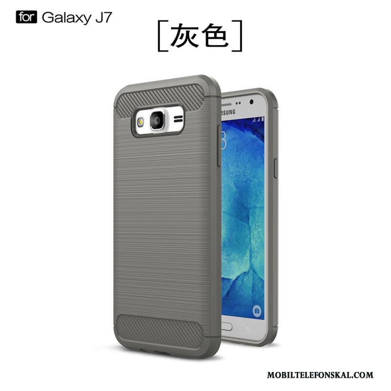 Samsung Galaxy J7 2015 Silikon Fallskydd Mjuk Ny Skal Telefon All Inclusive Stjärna