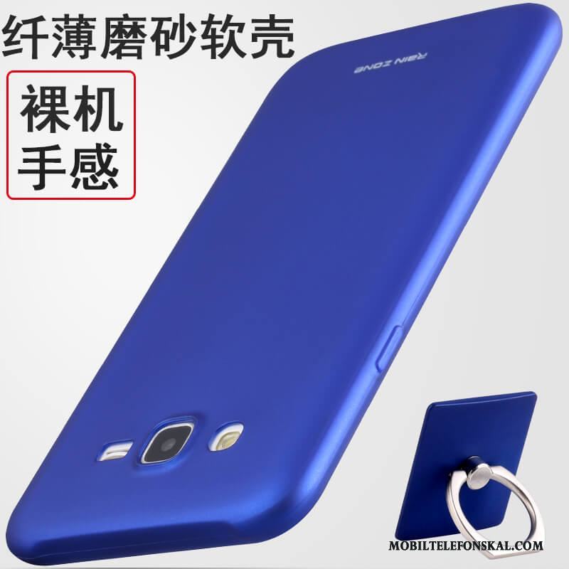 Samsung Galaxy J7 2015 Stjärna Skal Telefon Röd Mjuk Silikon All Inclusive Fodral