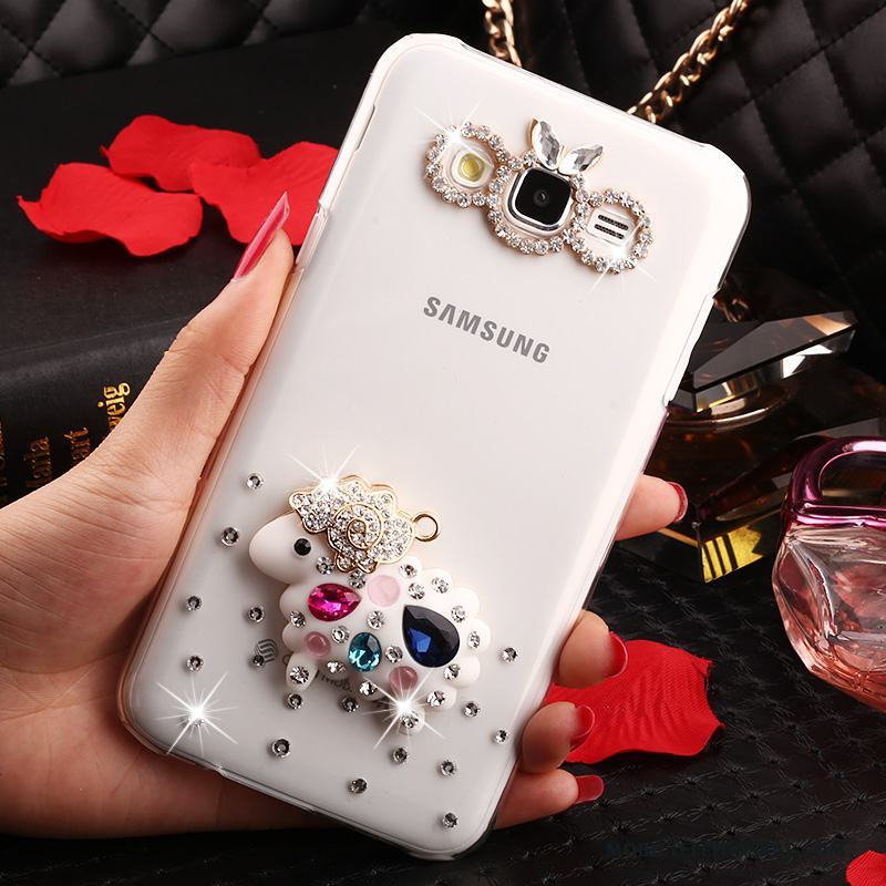Samsung Galaxy J7 2015 Stjärna Skydd Fodral Transparent Trend Skal Telefon