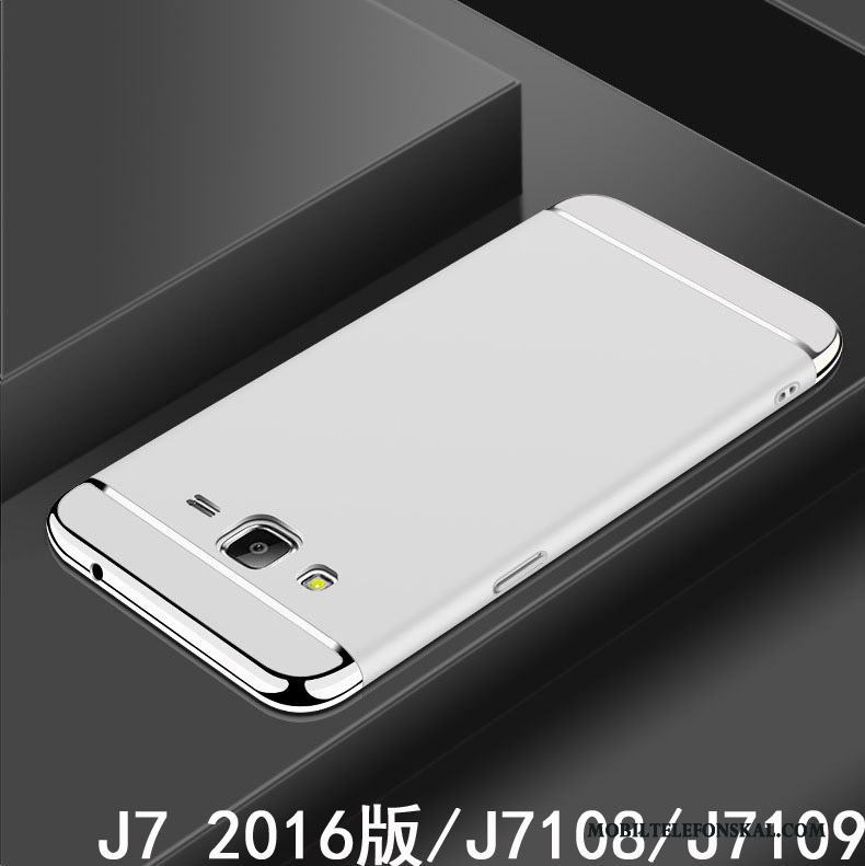 Samsung Galaxy J7 2016 All Inclusive Skal Telefon Fodral Skydd Blå Fallskydd Stjärna