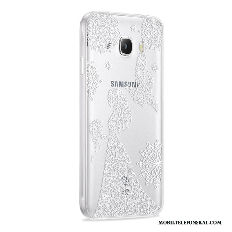 Samsung Galaxy J7 2016 Skydd Skal Telefon Stjärna Fodral Silikon Mjuk Fallskydd