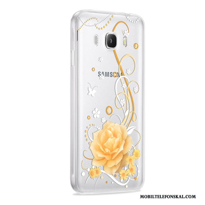 Samsung Galaxy J7 2016 Skydd Skal Telefon Stjärna Fodral Silikon Mjuk Fallskydd