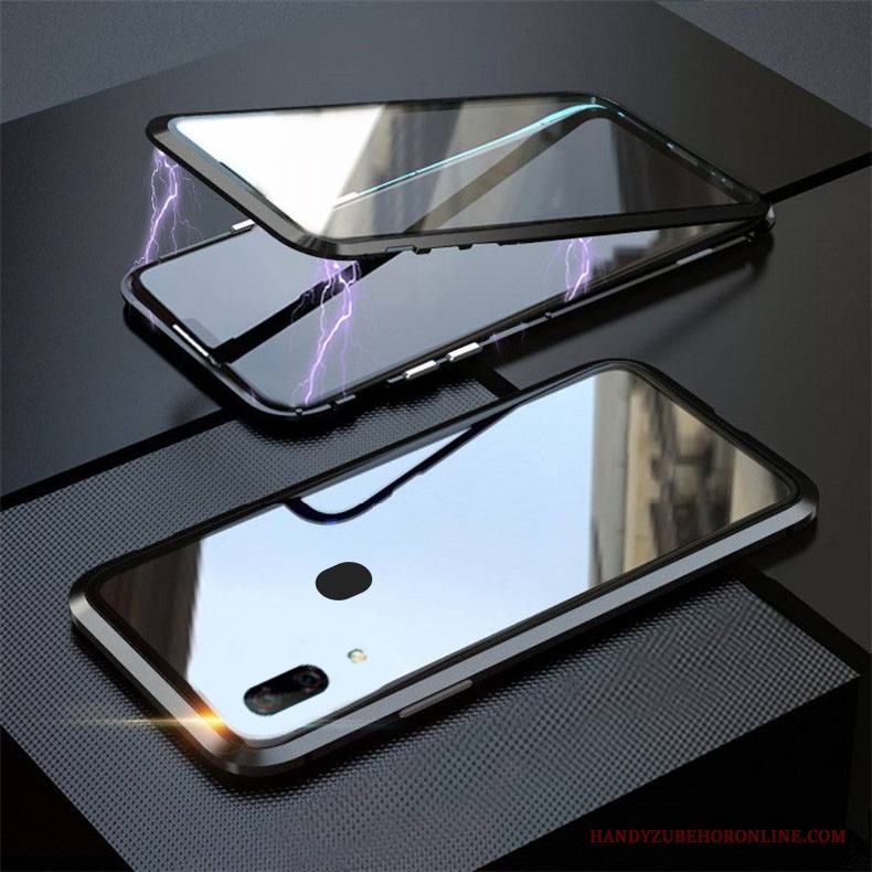 Samsung Galaxy M20 Skal Enkel All Inclusive Ny Glas Skydd Fodral Reversibel