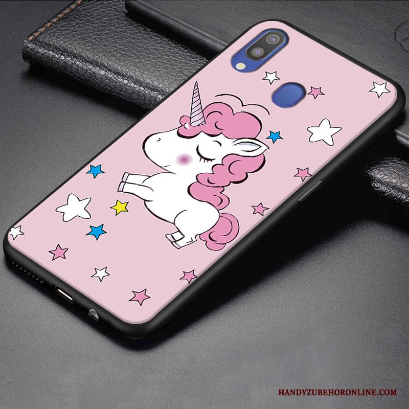 Samsung Galaxy M20 Skal Tecknat Liten Anpassa Fodral Silikon Vacker Stjärna